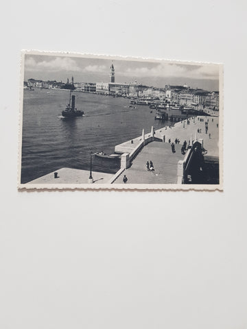 AK Venezia. Nuovo ponte dell' Arsenale e Riva Schiavoni. (1938)