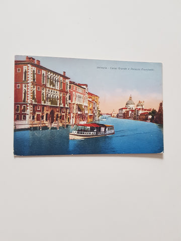 AK Venezia. Canal Grande e Palazzo Franchetti.