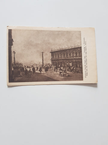 AK Venedig. Piazzetta. Francesco Guardi. Gem.-Gal. der Akademie der bild. Künste Wien.
