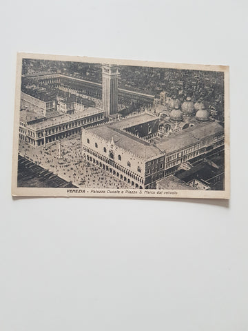 AK Venezia - Palazzo Ducale e Piazza S. Marco dal velivolo.
