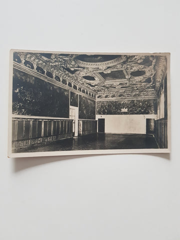 AK Venezia - Palazzo Ducale. Sala dello Scrutinio con la grande tela, in fondo, Il Giudizio Universale di Palma il Giovane.