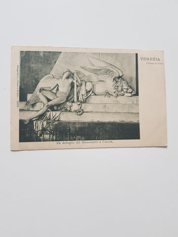 AK Venezia. Chiesa de Frari. Un dettaglio del Monumento a Canova.
