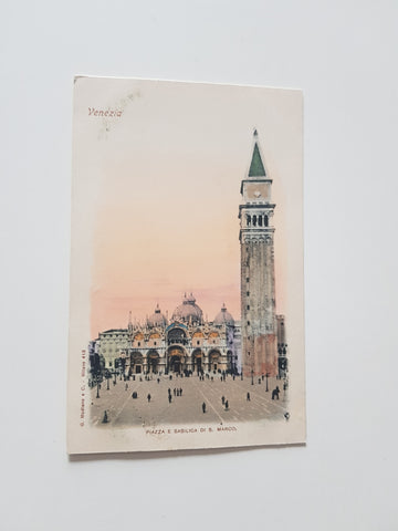 AK Venezia. Piazza e Basilica di S. Marco.