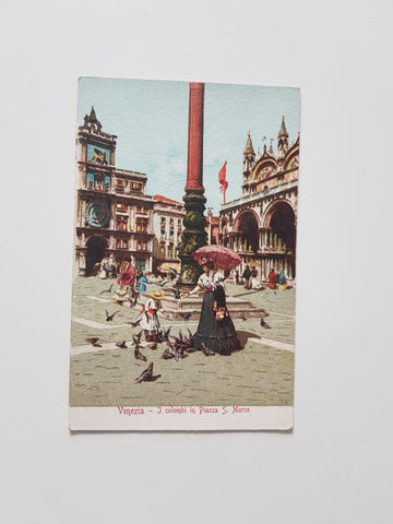 AK Venezia - I colombi in Piazza S. Marco.