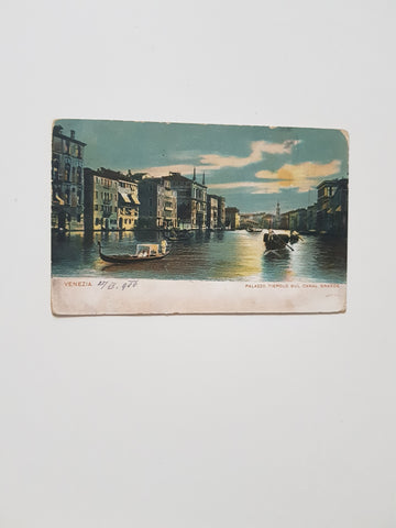 AK Venezia - Palazzo Tiepolo sul Canal Grande.