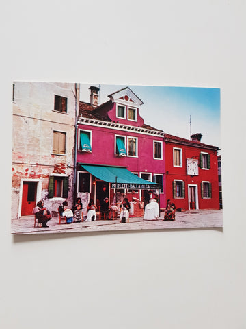 AK Burano. Dalla Olga Merletti D'Arte. Piazza Galuppi, 105.