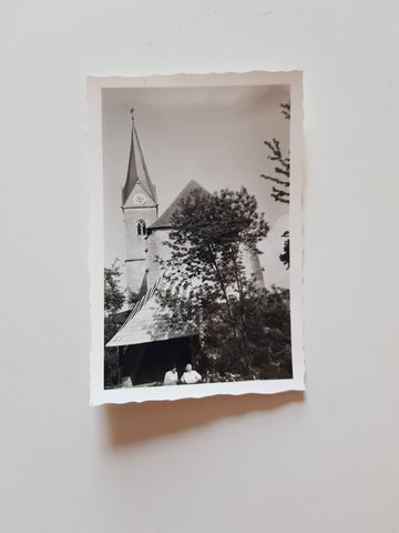 SW-Foto Maria Wörth, Pfarrkirche. (1956).