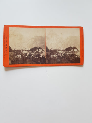 Stereofoto Salzkammergut. Traunkirchen bei Gmunden. (Würthle in Salzburg Nummeriert: 57)