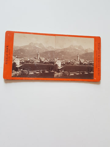Stereofoto Salzkammergut. Saalfelden (Baldi & Würthle in Salzburg Nummeriert: 122)