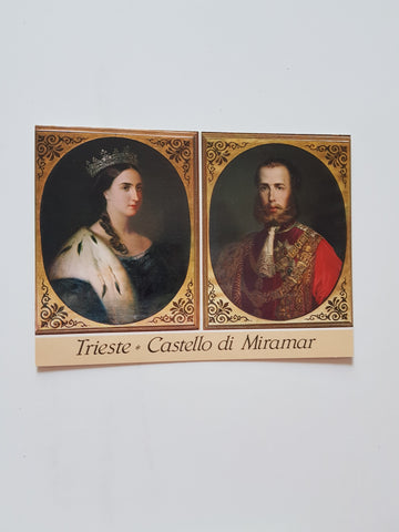 AK Trieste. Ferdinando Massimiliano Giuseppe d'Asburgo. Carlotta Maria Amalia.