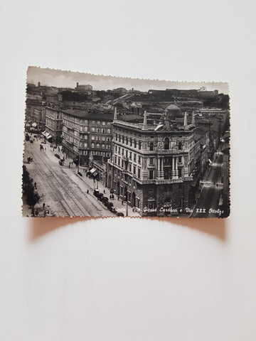 AK Trieste. Via Giosue Carducci e Via XXX Ottobre.