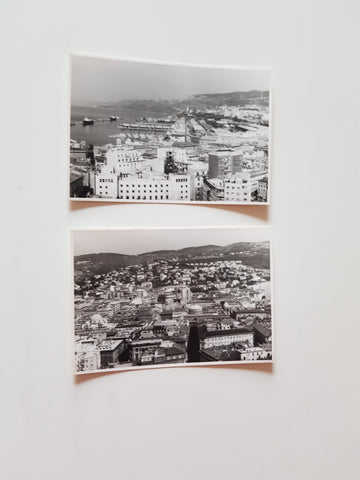 2 kleine Fotos Trieste. (1962)