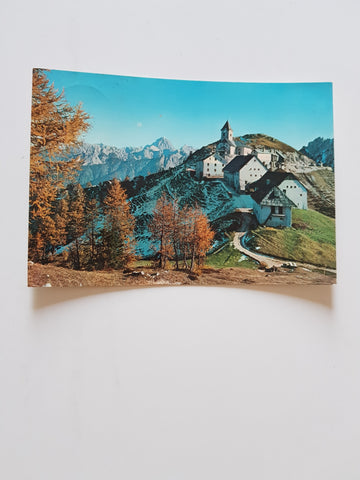 AK Santuario di Monte Lussari col Gruppo di Mangart.
