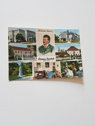 AK Klagenfurt. Gedenk-Karte Thomas Koschat.