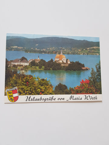 AK Urlaubsgrüße von Maria Wörth.