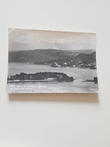 AK Maria Wörth mit Strandbad Pörtschach am Wörthersee.