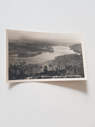 AK Blick vom Pyramidenkogel auf Maria Wörth.