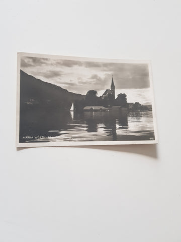 AK Maria Wörth. Abendstimmung. (1927)