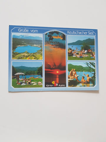 AK Grüße vom Keutschacher See.
