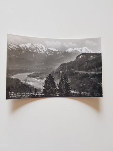 AK Blick ins Rosental mit Karawanken.