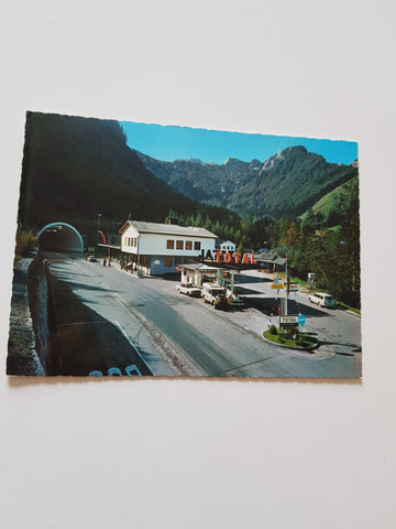 AK Loiblpaß-Tunnel. Österr.-Jugosl. Grenze.