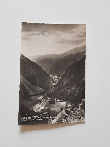 AK Loiblpass. Blick gegen Süden.