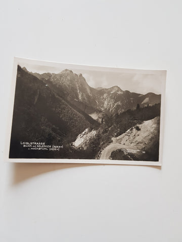 AK Loiblstraße. Blick auf Seleniza u. Hochstuhl. (1931)