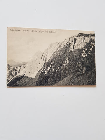 AK Karawanken. Vertascha-Absturz gegen das Bodental. (1907)