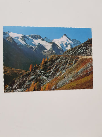 AK Großglockner Hochalpenstraße mit Großglockner. Auffahrt Südrampe Schönwand.