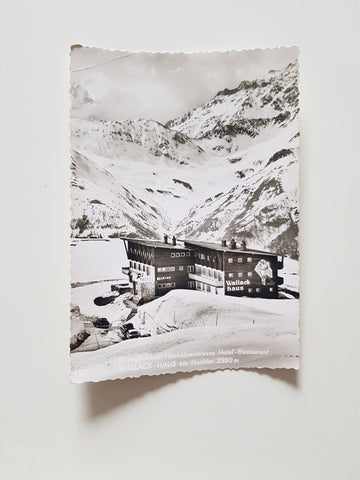 AK Grossglockner Hochalpenstrasse Hotel-Restaurant Wallack-Haus am Hochtor.