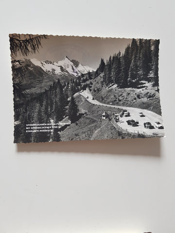 AK Grossglockner Hochalpenstrasse mit Grossglockner Südrampe-Rossbach.