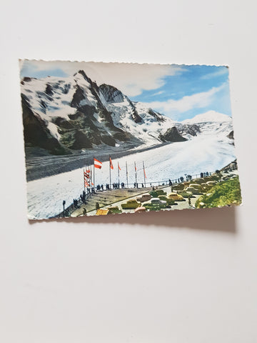 AK Grossglockner Hochalpenstrasse. Parkplatz Freiwandeck.