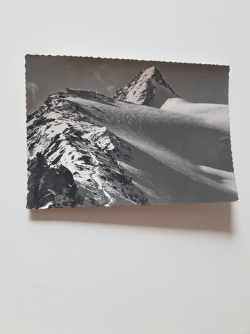 AK Erzherzog Johann Hütte mit Großglockner.