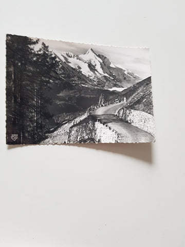AK Grossglockner Hochalpenstrasse mit Grossglockner.