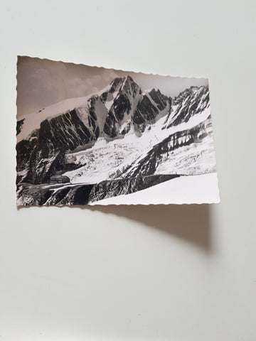 AK Grossglockner mit Oberwalderhütte.