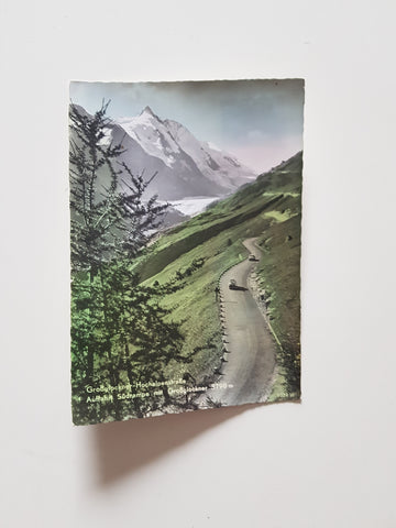 AK Großglockner Hochalpenstraße Auffahrt Südrampe mit Großglockner.