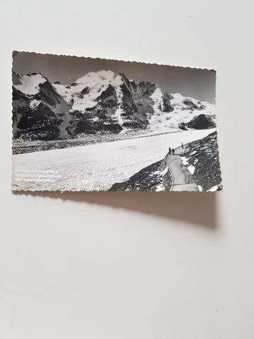 AK Großglockner mit Pasterzengletscher und Gamsgrubenweg.