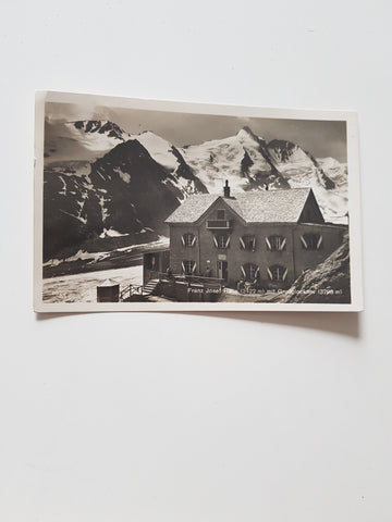 AK Franz Josef Haus mit Großglockner. (1929)