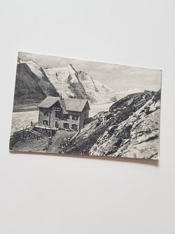 AK Kaiser Franz Josef-Haus gegenüber dem Großglockner an der Franz Josefshöhe Heiligenblut.