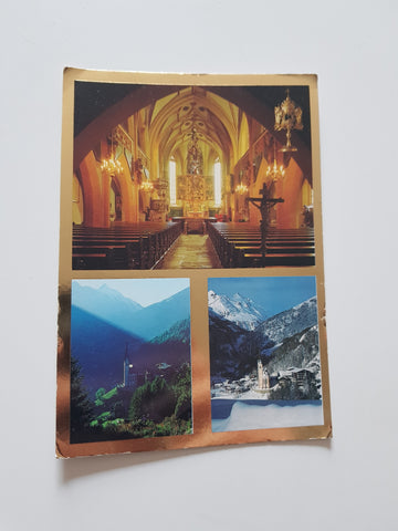 AK Wallfahrtskirche Heiligenblut. Gotischer Hochaltar von Michael Pacher.