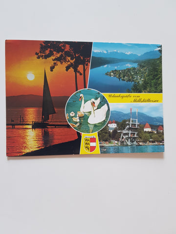 AK Urlaubsgrüße vom Millstättersee.