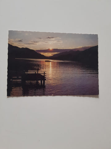AK Abendstimmung am Weißensee.