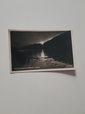 AK Sonnenuntergang am Weißensee. (1928)