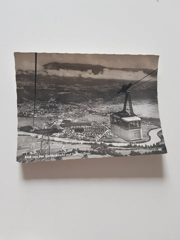 AK Blick von der Goldeckbahn auf Spittal/Drau.