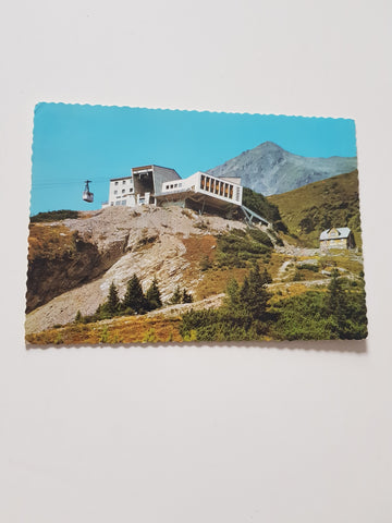 AK Ankogelbahn Mittelstation Höhenrestaurant und Hochalmblick.