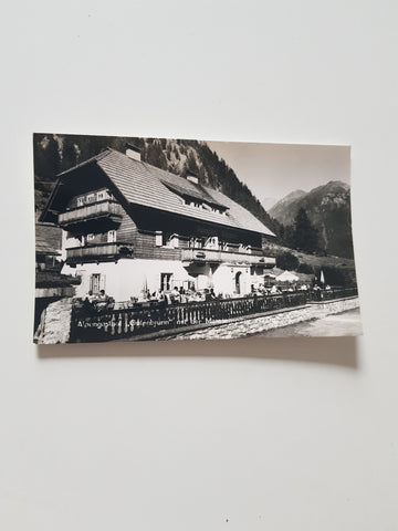 AK Alpengasthof Gutenbrunn mit der Maresenspitze.