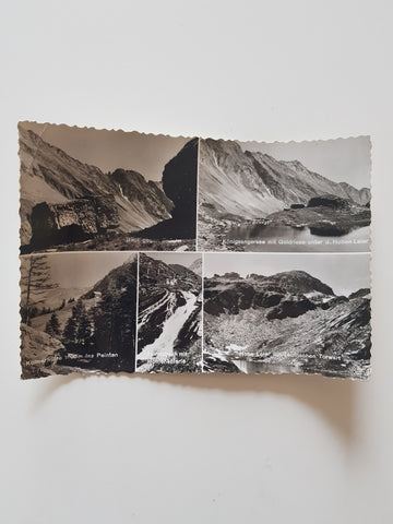 AK Blick gegen Roßalm. Königsangersee mit Goldriese unter der Hohen Leier. Kolmarhütte. Reinitzbach. Hohe Leier.