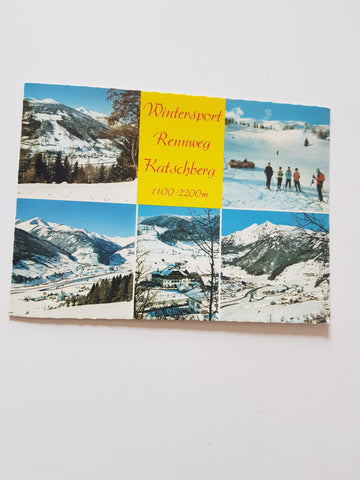 AK Wintersport Rennweg Katschberg.