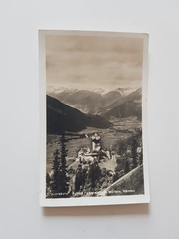 AK Tauernbahn Schloss Falkenstein im Mölltale. (1930)