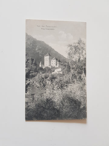 AK Von der Tauernbahn. Burg Groppenstein. (1909)